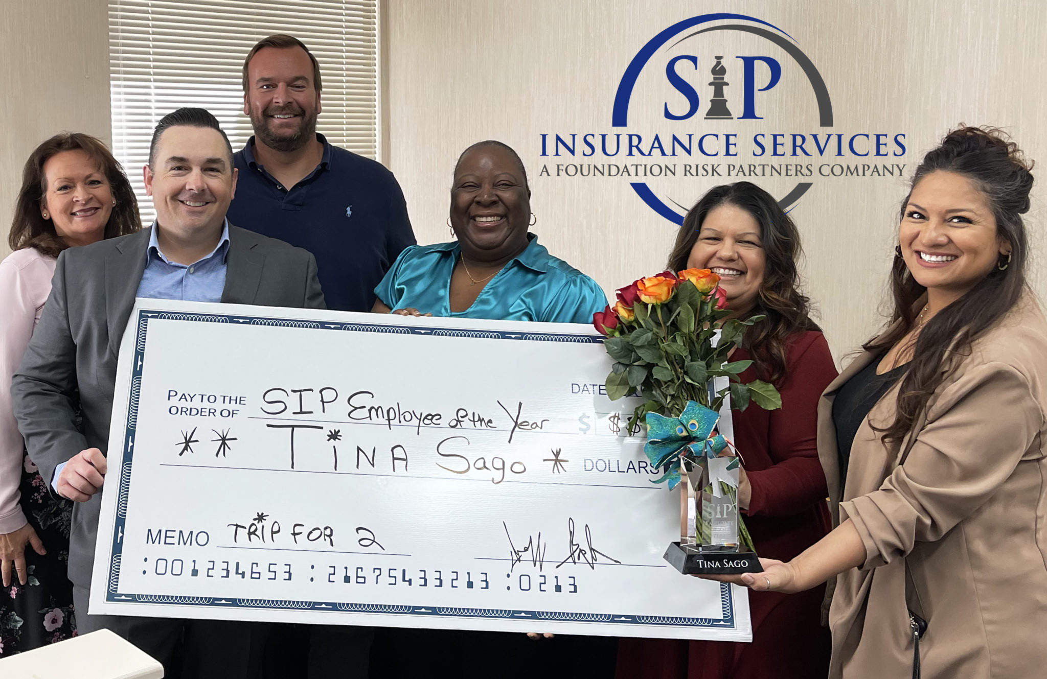 Congratulations to SIP Insurance Services’ Employee of the Year